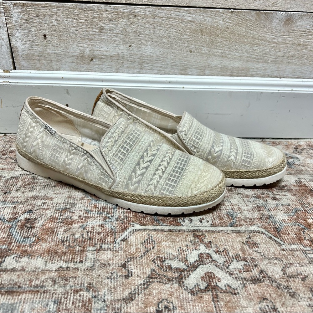 Bobs Skechers Shoes Women 11 Natural Flexpadrille 3.0 Memory Foam Comfort 113237